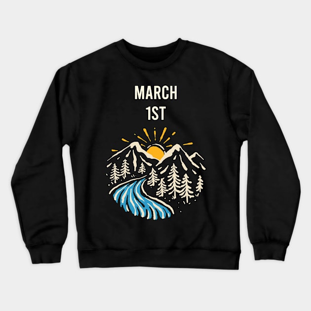 Landscape March 1st 01 Crewneck Sweatshirt by blakelan128